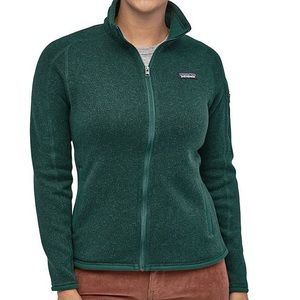 Patagonia L Better Sweater piki green zip